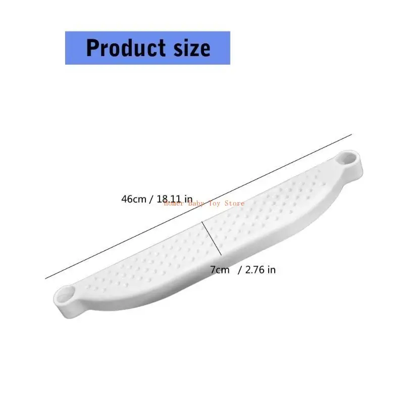 J0PF مسند قدم بلاستيكي متعدد الاستخدامات كرسي تغذية الرضع مسند قدم غير قابل للانزلاق 46 سم