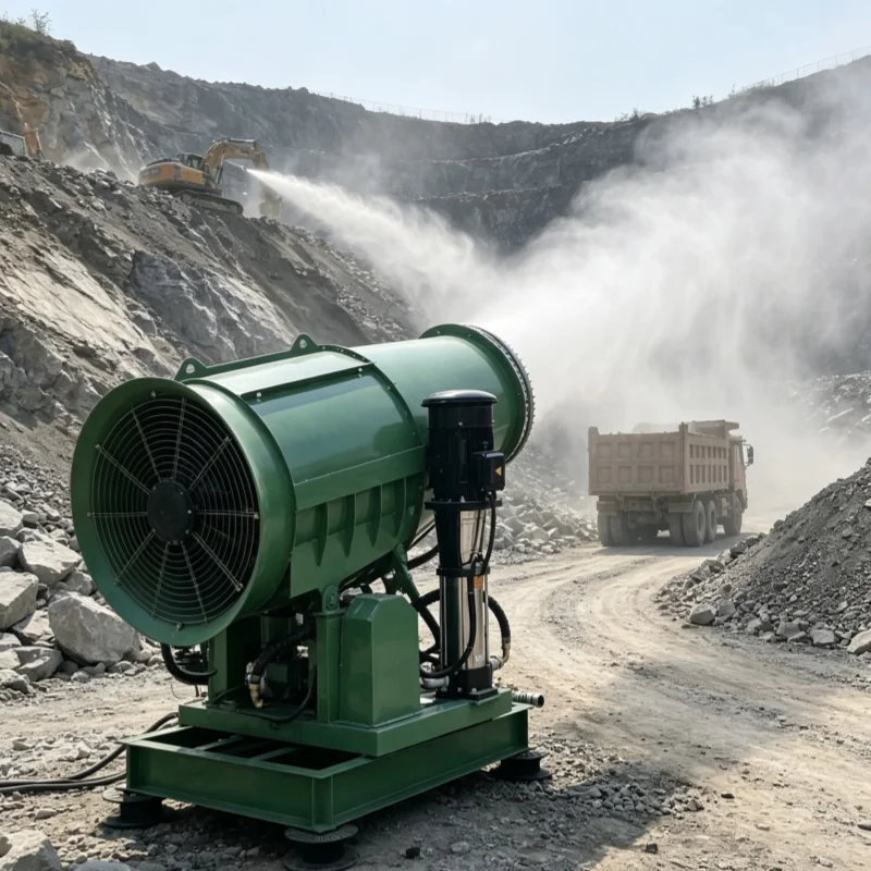 High Efficiency Dust Suppression Fog Cannon For Mining Site Works