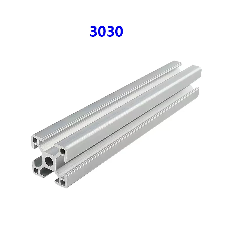 1PC 3030 3060 3090 30120 30150 T-Slot Siver Aluminum Profile European Standard Aluminum Alloy Anodized Frame Rack CNC 3D Printer