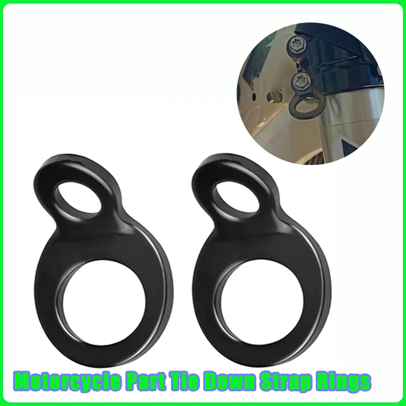 2/4pcs Motorcycle Part Tie Down Strap Rings Attach Tie-downs Stainless Steel Tie-Down Strap Rings for Motor Dirt Bike ATV UTV