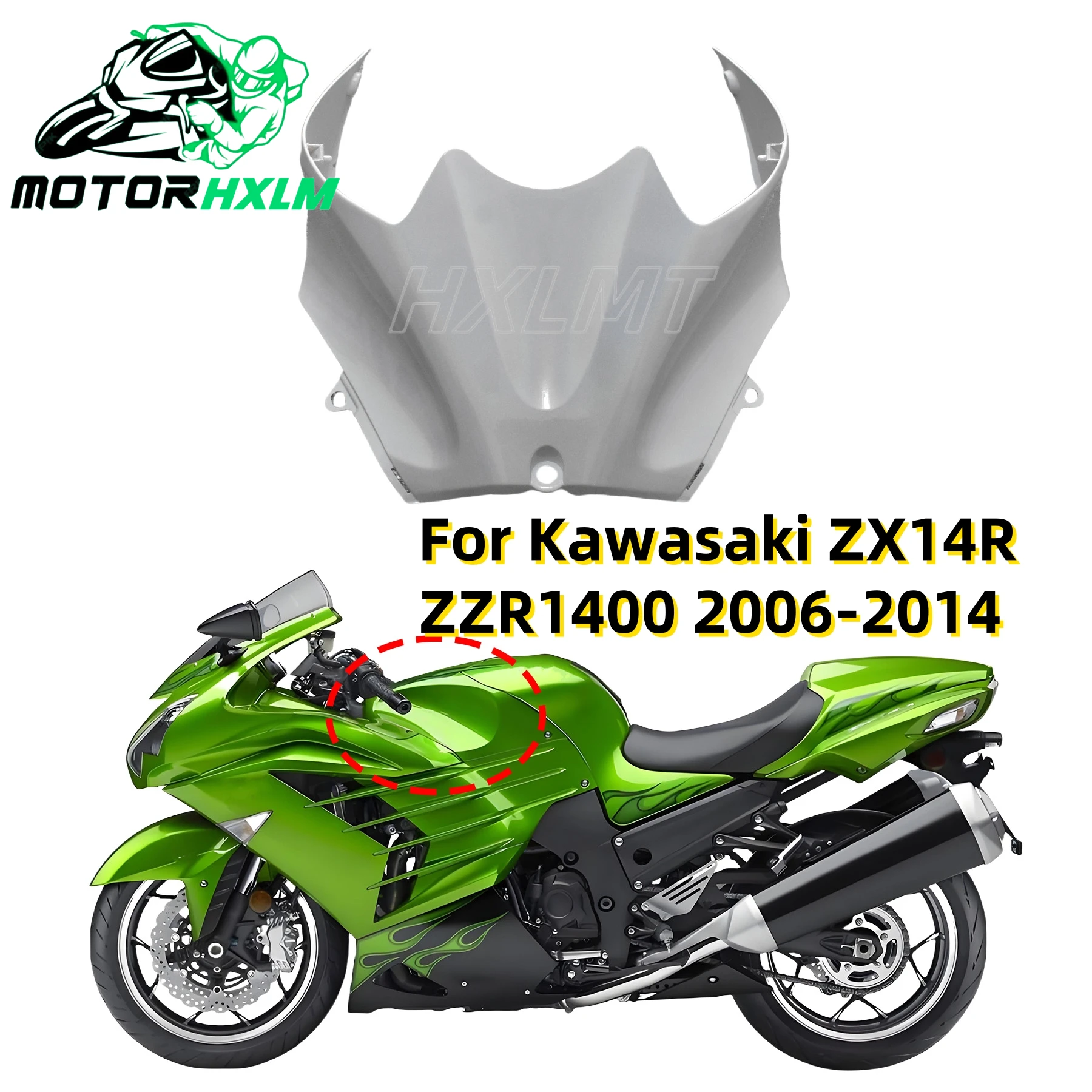 

For KAWASAKI ZX-14R ZX14R ZZR1400 2006-2011 2007 2008 2009 Motorcycle Real Carbon Fiber Oil Fuel Tank Cover Guard Protector