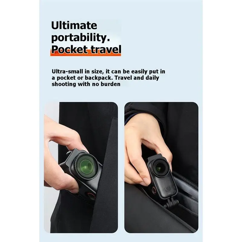 Y45A-Universal Backpack Clip For DJI Nano Camera Rotatable Horizontal Vertical Shooting POV Backpack Clamp