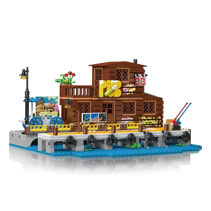 

Creative Architecture Pier Tavern Building Blocks Bricks Toys Gifts