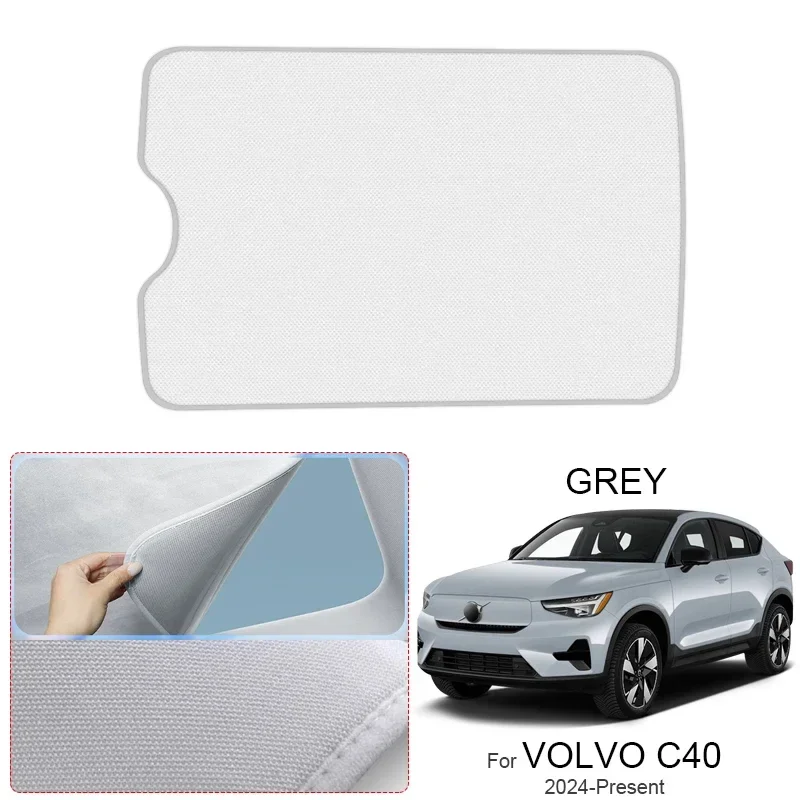 

Car Suede Fabric Electrostatic Adsorption Sunroof Sunshade Auto Anti-UV Heat Insulation Skylight For VOLVO C40 V40 2013-2026