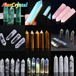 Natural Stones and Crystal Amethyst Column Crystals Point Wand Tower Rose Quartz Reiki Healing Stone Crafts Aquarium Decoration