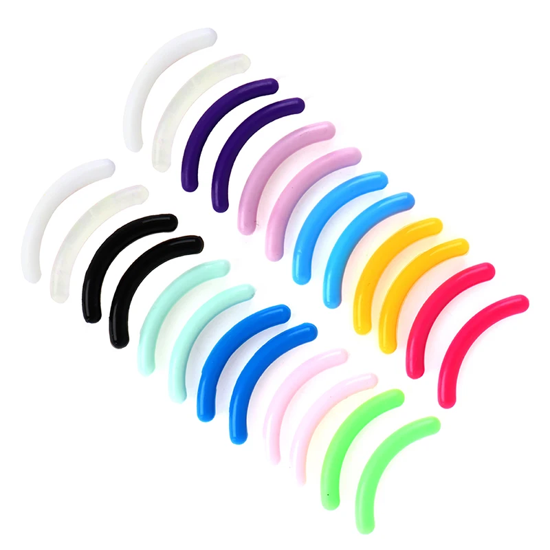 20Pcs Women\'s Fashion Refill Eyelash Curler Rubber Elastic Replacement Pad Silicone Gel Clip Pads Eye Makeup Tools