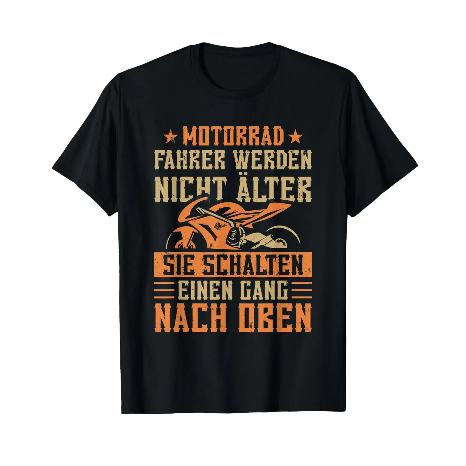 Motorcycle Biker Motorcyclist Shifting Up a Gear T Shirt vintage Washed Breathable Casual streetwear Stretched Unisex