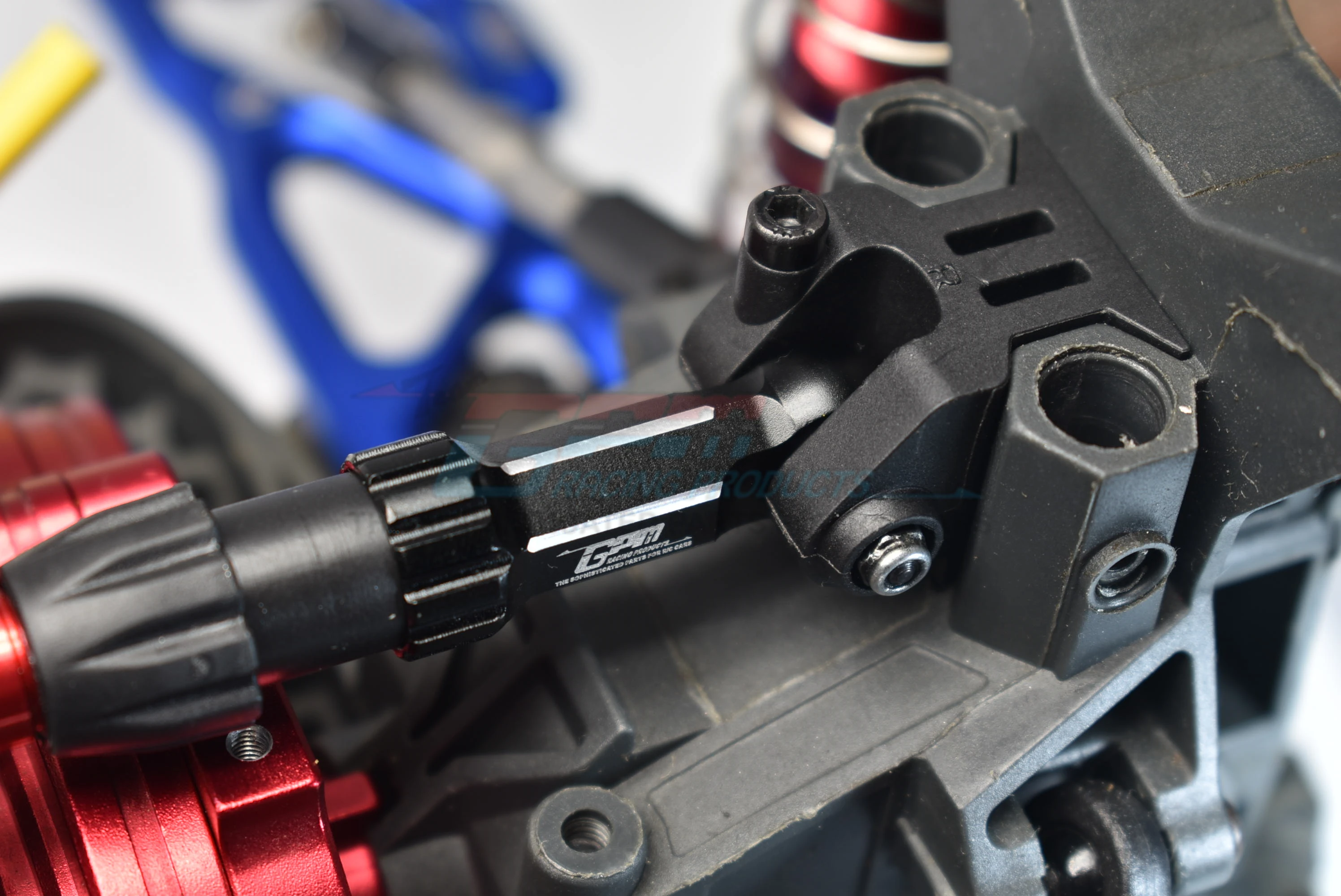 Cabeça de eixo intermediário de alumínio GPM para ARRMA 1/10 4Wd Kraton 4X4 4S Blx-ARA102690