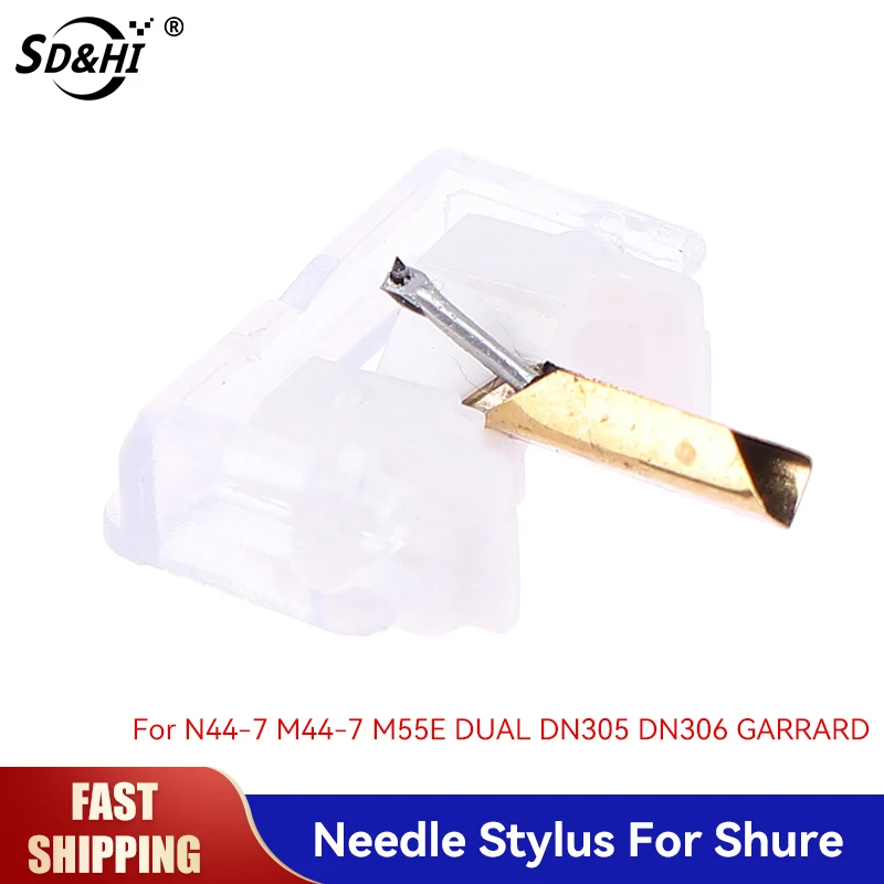 high-quality transparent diamond tip replacement Shure N44-7 M44-7 M55E DN305 OEM stylus