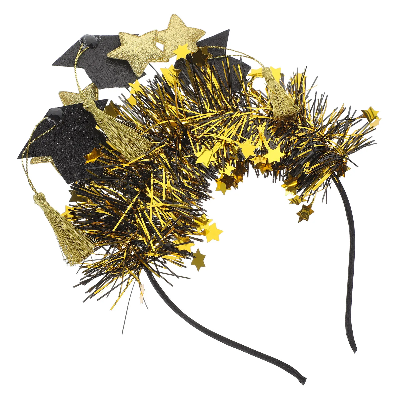 Tassel Hairband Doctor Hat Headdress Headband Graduate Cap Accessories Iron Wire Decorative Graduation