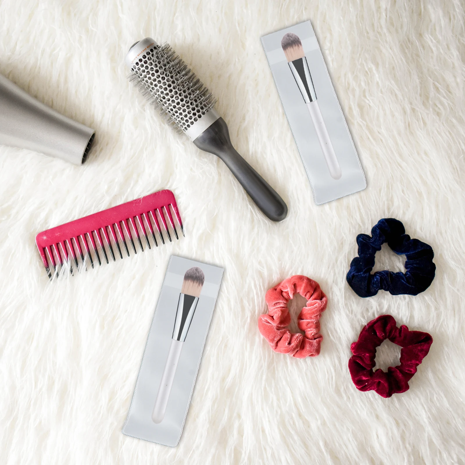 

NOLITOY 10pcs Makeup Brush Case Clear Travel Organizer Portable Eva Toiletry Bag for Makeup Brushes Accessory Storage