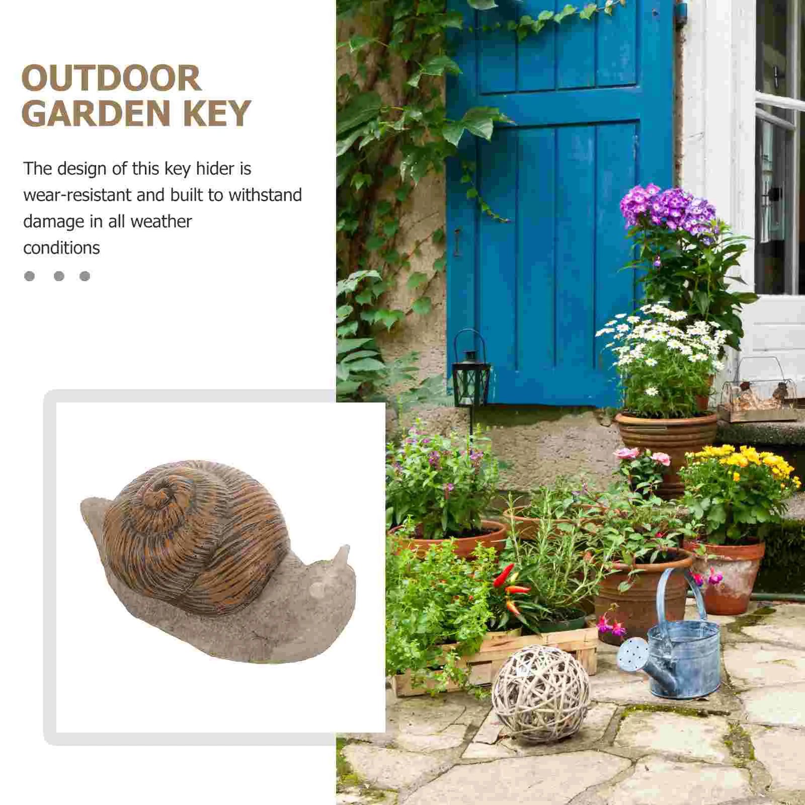 Spare Key Case Fake Rock Garden Hider Outdoor Flower Pot Animal Hangers Fob House for outside Hidden Holder Decorate