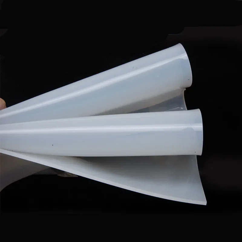 Silicone rubber sheet 1/1.5/2/3/4/5mm thickness board film 500*500mm width thin board white rubber seal gasket