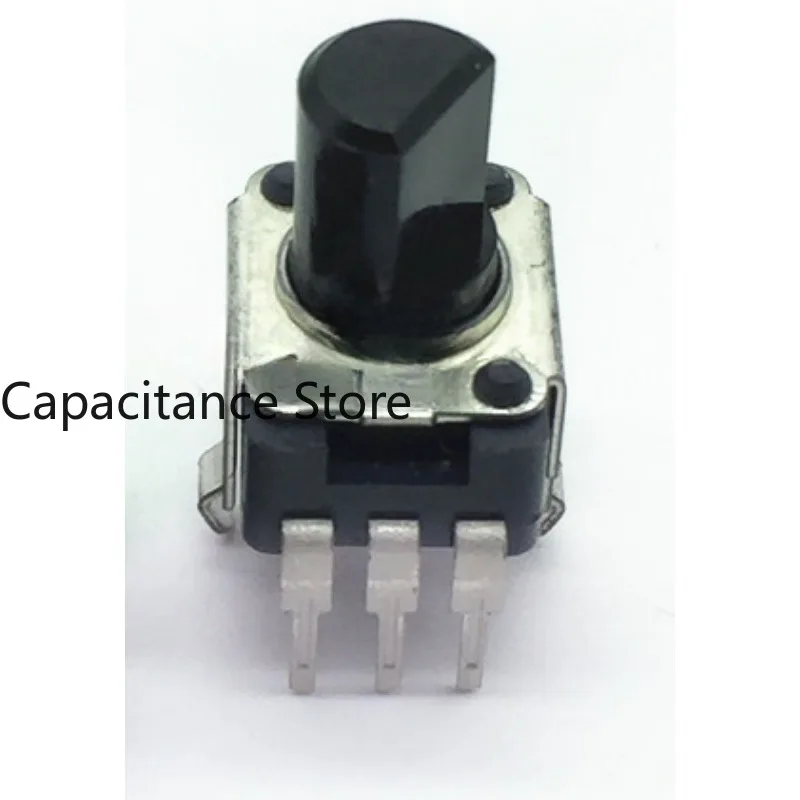 5PCS RK09 potentiometer B10K vertical 3-pin shank length 7.5mm half shaft with midpoint