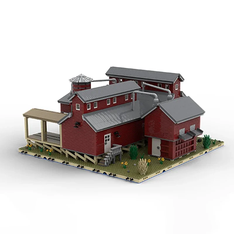 4588pcs Moc Sawmill Series  Planing Shed Modularity Architecture Model Building Blocks Creative Assembly Bricks Toys Kids Gifts