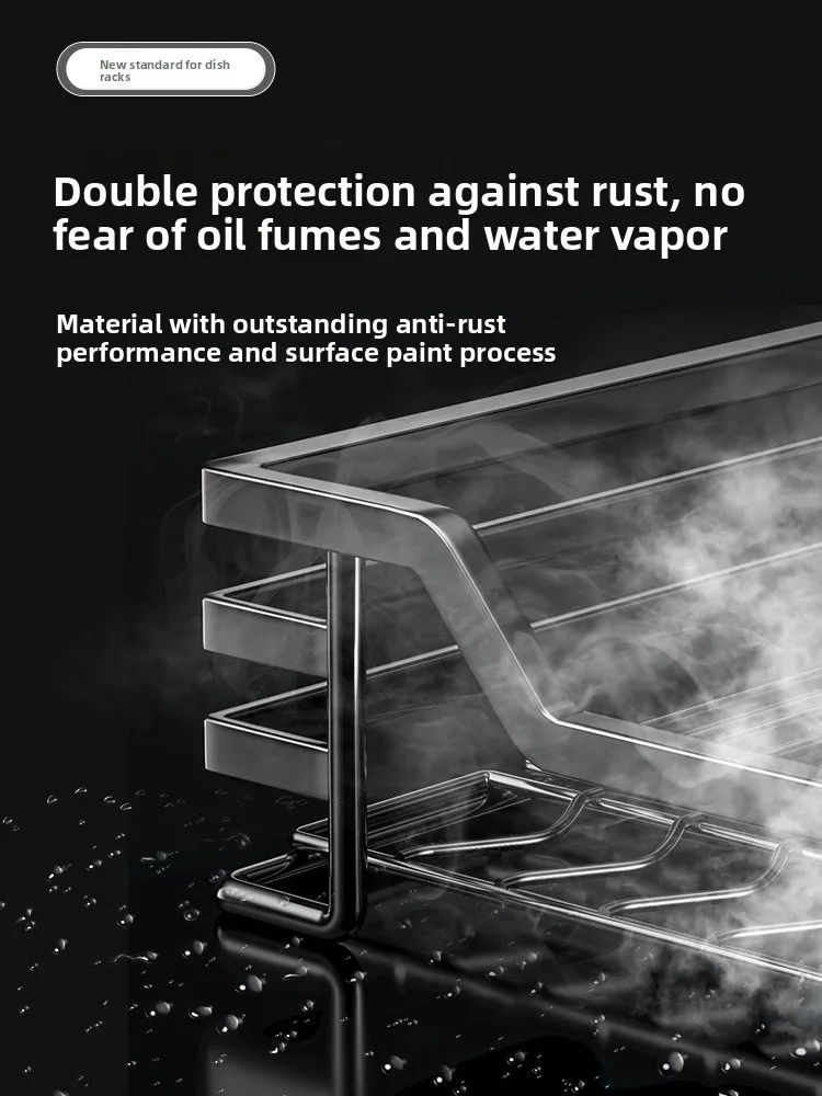 Easy Installation Pull Basket Kitchen Cabinet 304 Stainless Steel Pull Basket Bowl  Double Layer Bowl Drawer Type