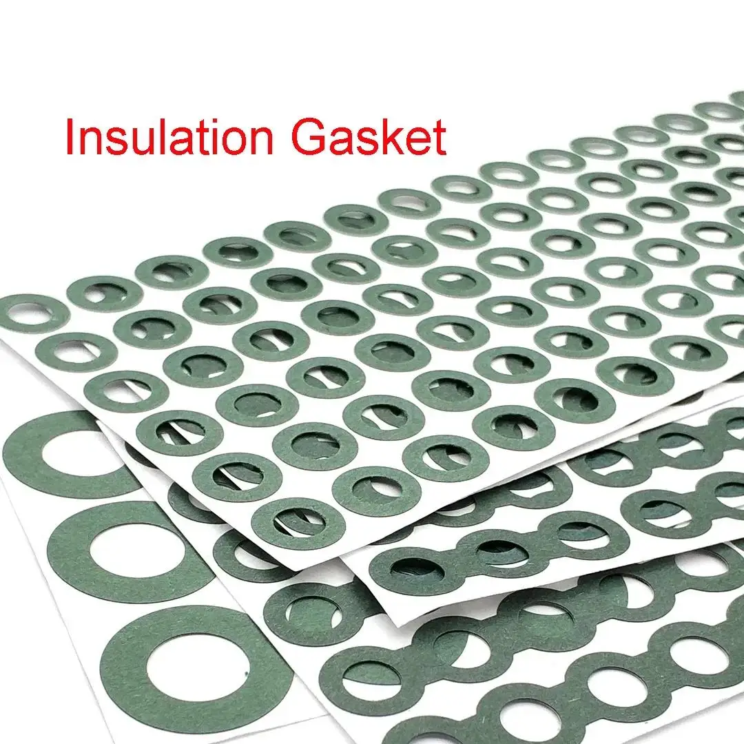 100 Stück Li-Ionen-Batterie-Isolierdichtungen 18650 21700 26650 32650 Batteriezellen-Isolierkleber-Patches Elektroden-Isolierpads Ringe – Detail 1