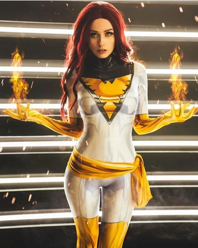 Multicolorido escuro phoenix cosplay traje x-men phoenix super-herói bodysuit 3d printting pele zentai halloween party terno