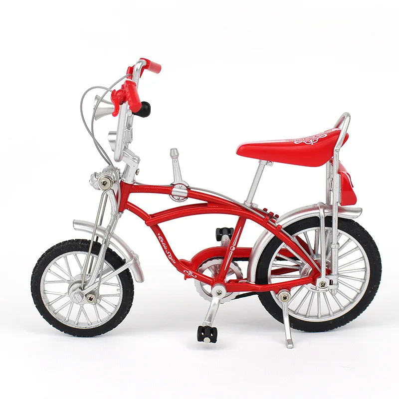 1:10 New Model Alloy Bicycle Diecast Orange Black Red Fashion Metal Bike Simulation Mountain Bikes Collection Gifts Toys Boys