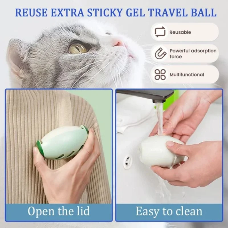 Reusable Lint Rollers Pet Hair Lint Roller Clothes Dust Cleaning Ball Washable Sticky Gel Lint Roller