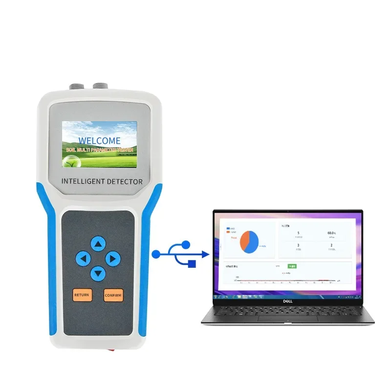 

Портативный анализатор влажности почвы, портативный ручной комплексный детектор температуры и влажности питательных веществ