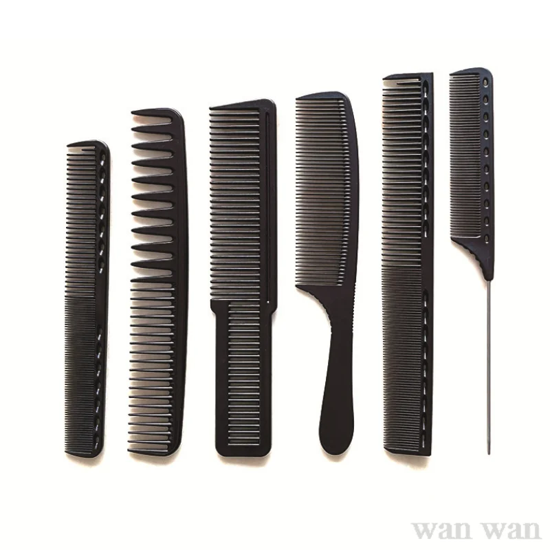 

Black Haircut Comb Women's Long Combing Hair Combs Salon Hair Trimming Tool Barber Shop Hairstylist Hairdressing Brush Y0730