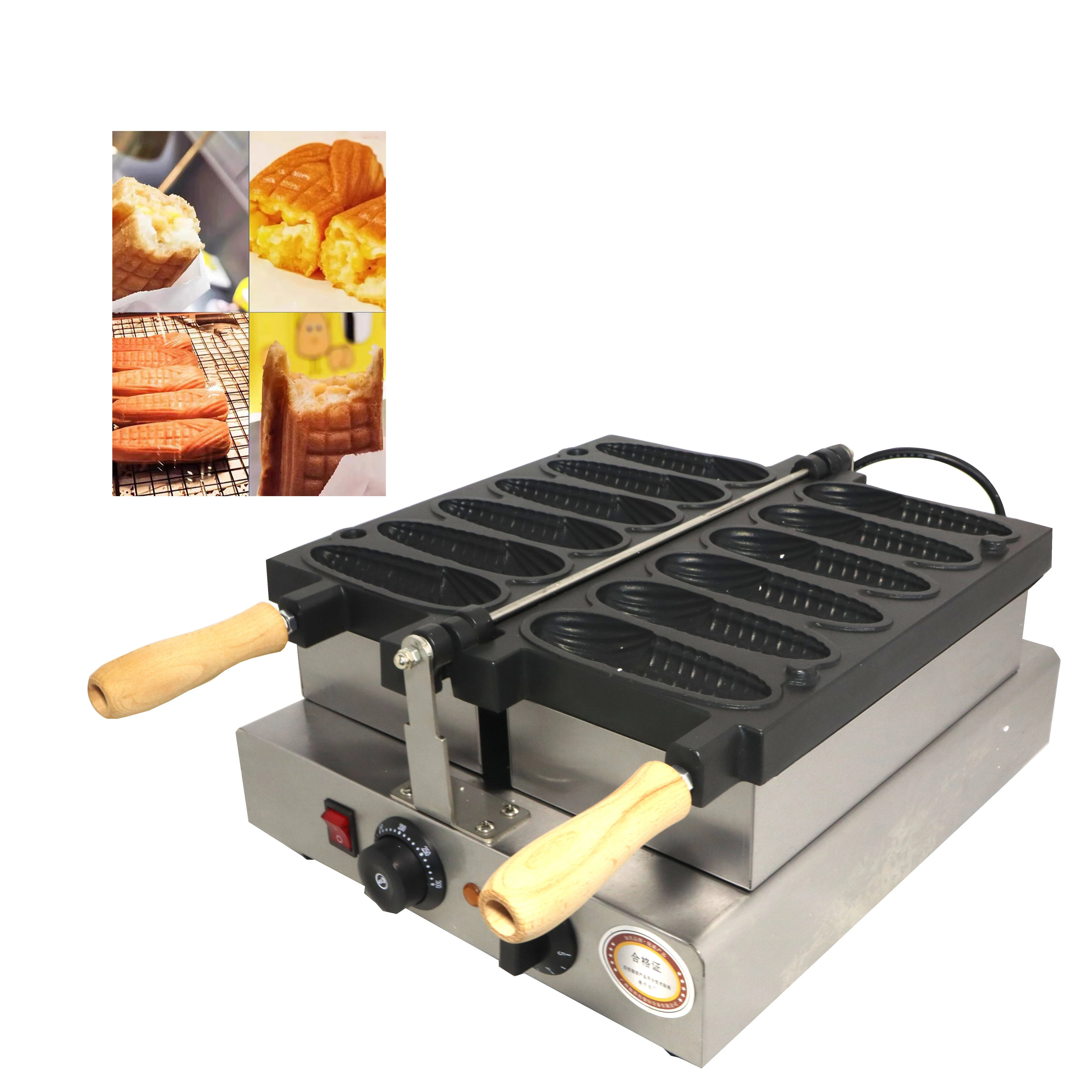 Corn shaped waffle waffle furnace rotary waffle machine large grid pancake machine electric flipping pancake machine commercial