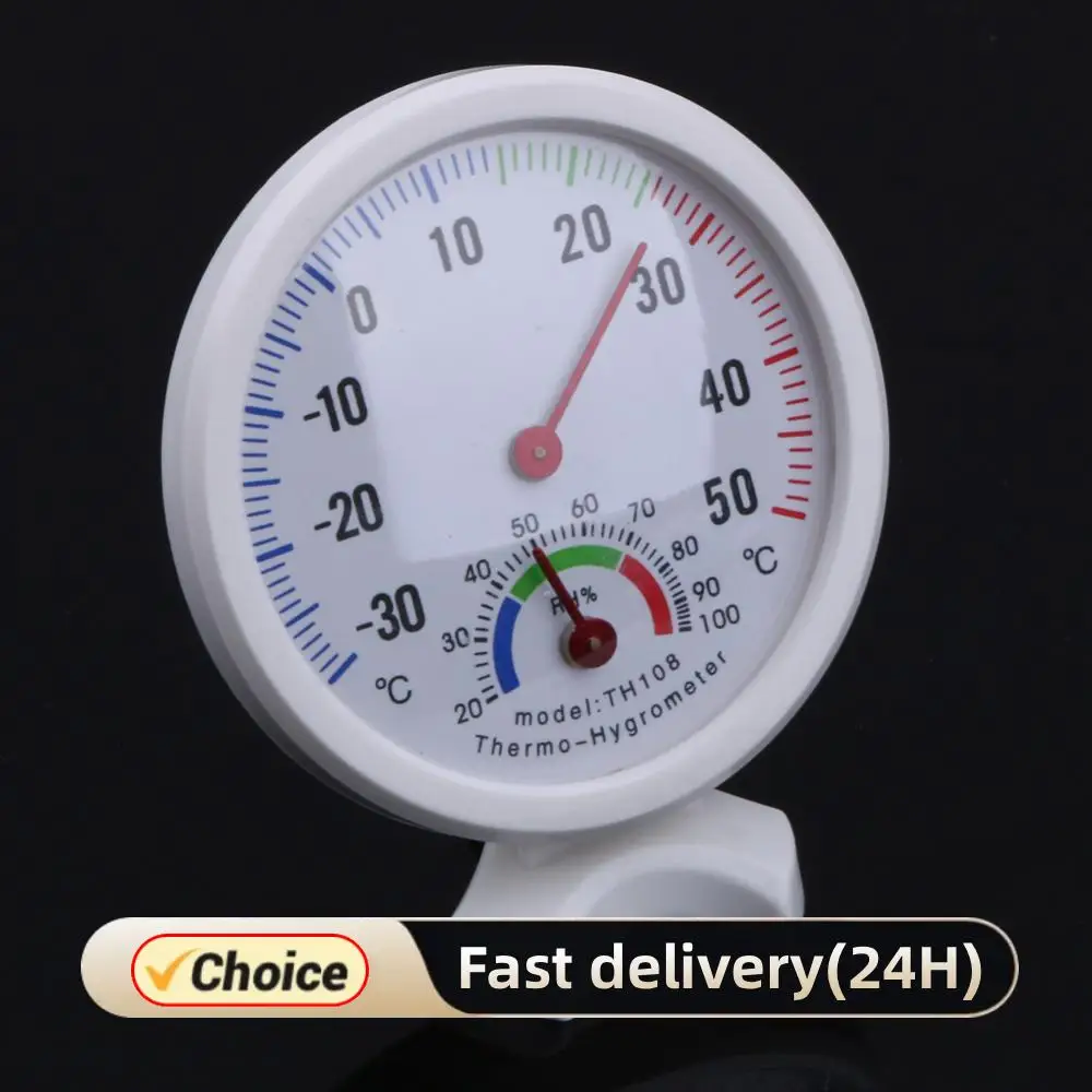 Easy To Read Thermometer Hygrometer Mini Bell Shaped Analog Hygrometer Humidity Watch -30-50 Celsius Degree for Gardens Terraces