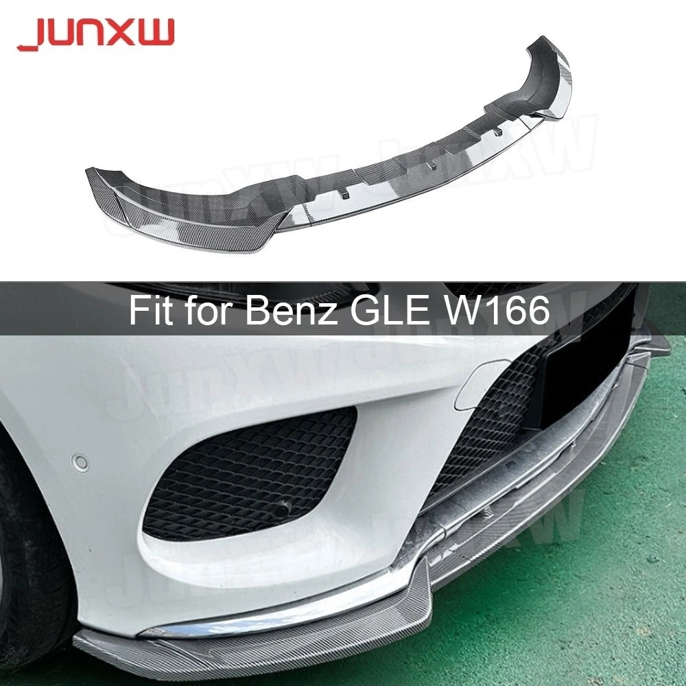 

ABS Car Accessories Front Bumper Lip Chin Spoiler for Benz GLE W166 GLE Coupe C292 AMG 2015-2018 Front Bumper Cover Body Kits