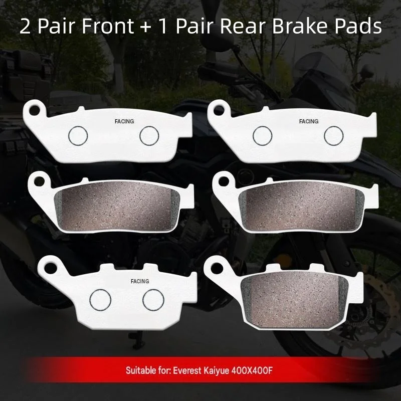 For KOVE 400X 400F Carbon‑Copper Based Disc Brake Pads Cold‑Resistant Wear‑Resistant Front Rear Pads Mod Accessories