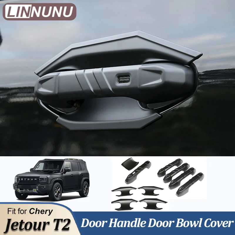 

LINNUNU подходит для Chery Jetour Traveler T2 аксессуары Автомобильная дверная ручка для захвата дверной ручки чаша крышка декоративная крышка отделка