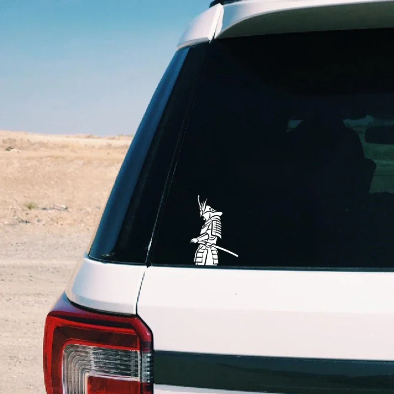 Japanese Samurai Karate Kendo Icon Logo Decal Silhouette Graphics Car Stickers Bumper Windows Trunk Car Door Protector  8cm