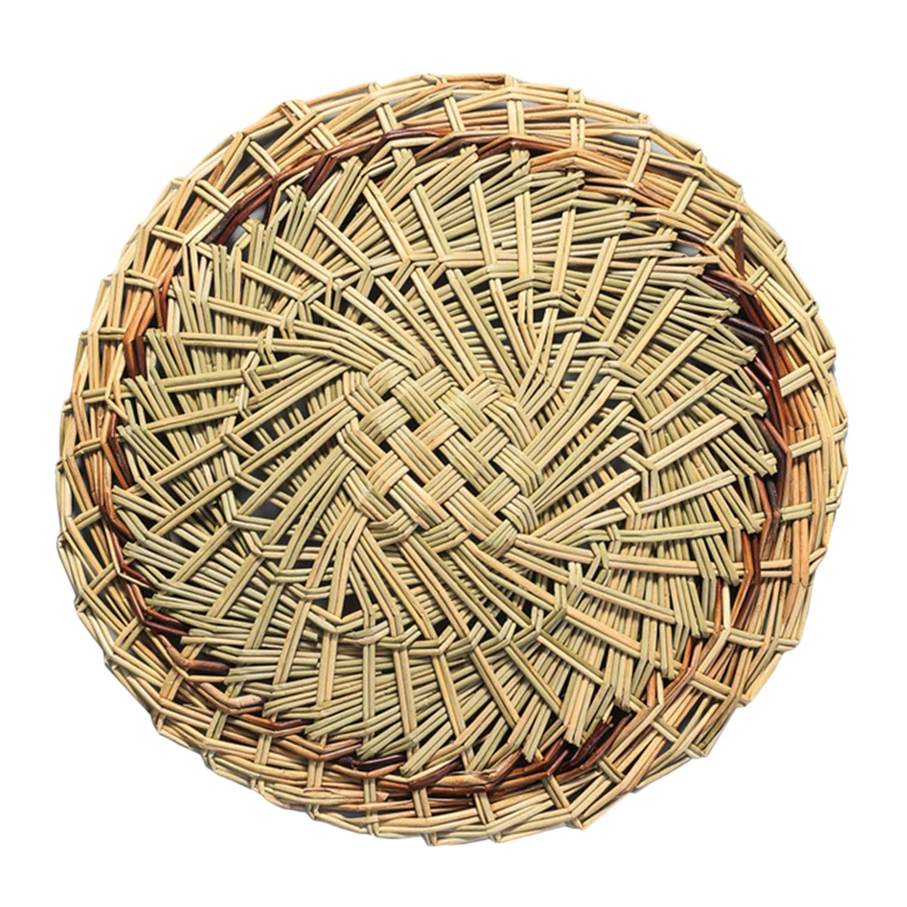 

Steamer Mat Dumpling Non-stick Pads Environmentally Friendly Round Mats Straw Steaming