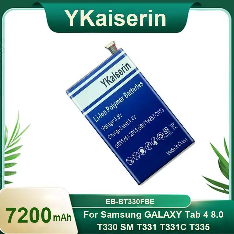 Stable Power Supply EB-BT330FBE Tablet Battery 7200mAh Replaceable For Samsung Galaxy Tab 4 8.0 T330 SM T331 T331C T335