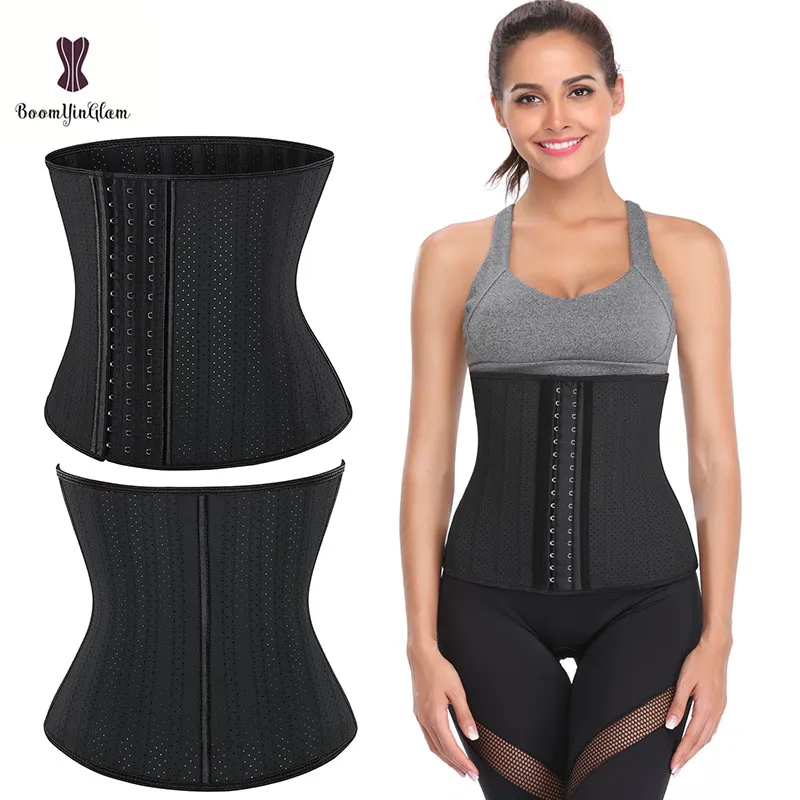 Height 30cm latex 25 steel boned waist cincher breathable underbust corset workout waist trainer body shaper