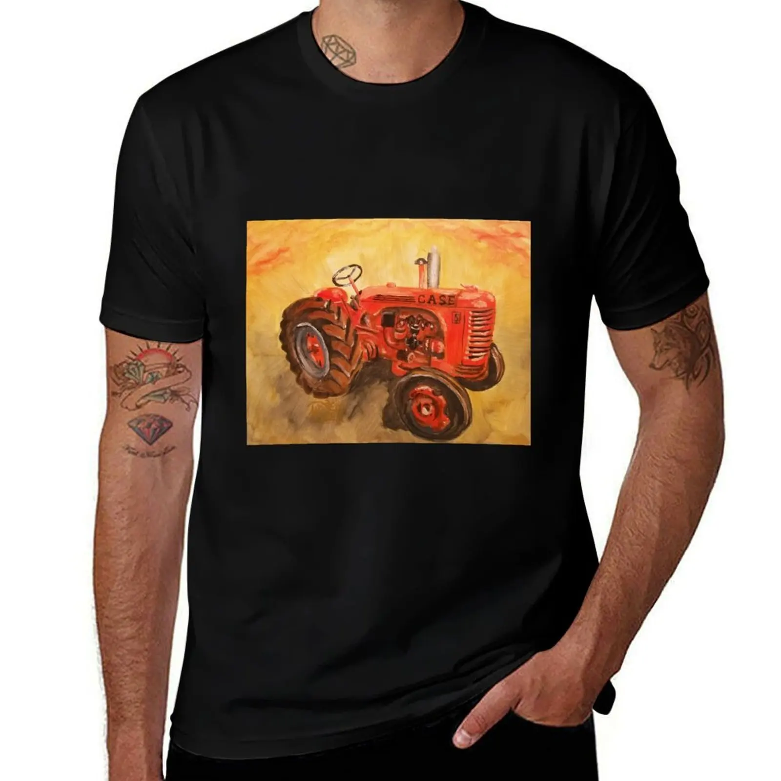 Vintage Case tractor model S T-Shirt Big and Tall Basic Tee Shirt T-Shirt