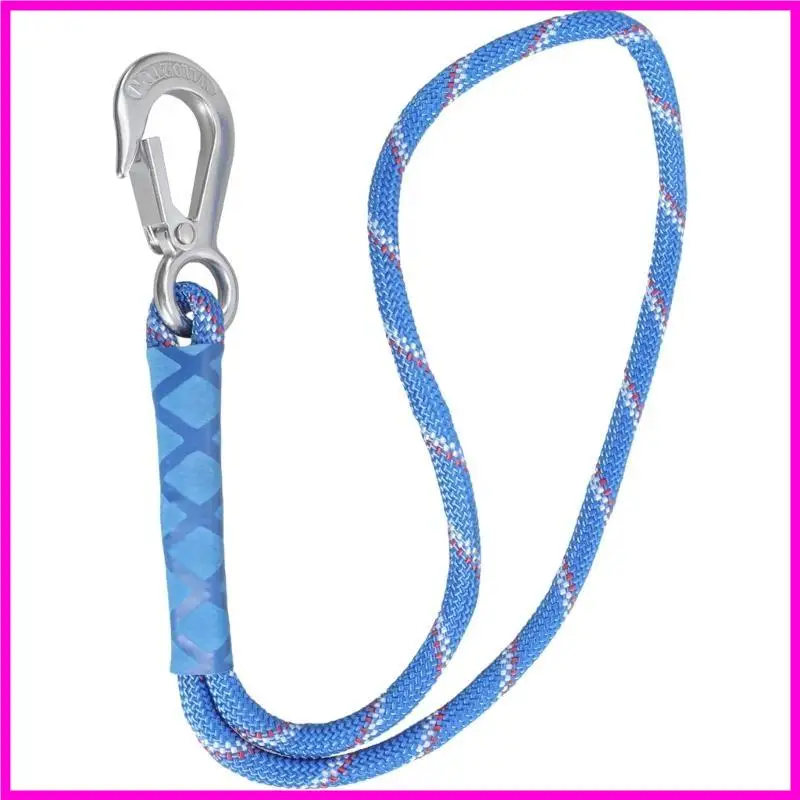 57BE WEATHER FLEXIBLEBLUE HAMMOCK ATTCHITMENT ROPE MOTHER SHOUTEM พร้อมเบ็ดสำหรับเก้าอี้แขวนต้นไม้กลางแจ้งและกิจกรรมสนามเด็กเล่น