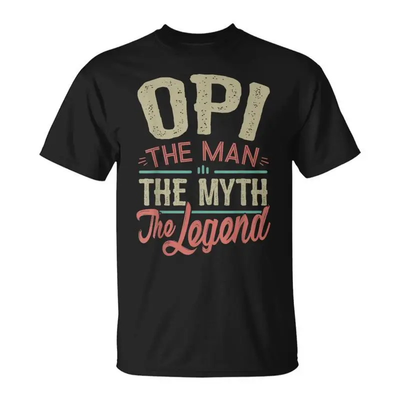 Opi de los nietos Opi el mito la leyenda regalo para hombres camiseta unisex ropa estética camisetas para hombres paquete