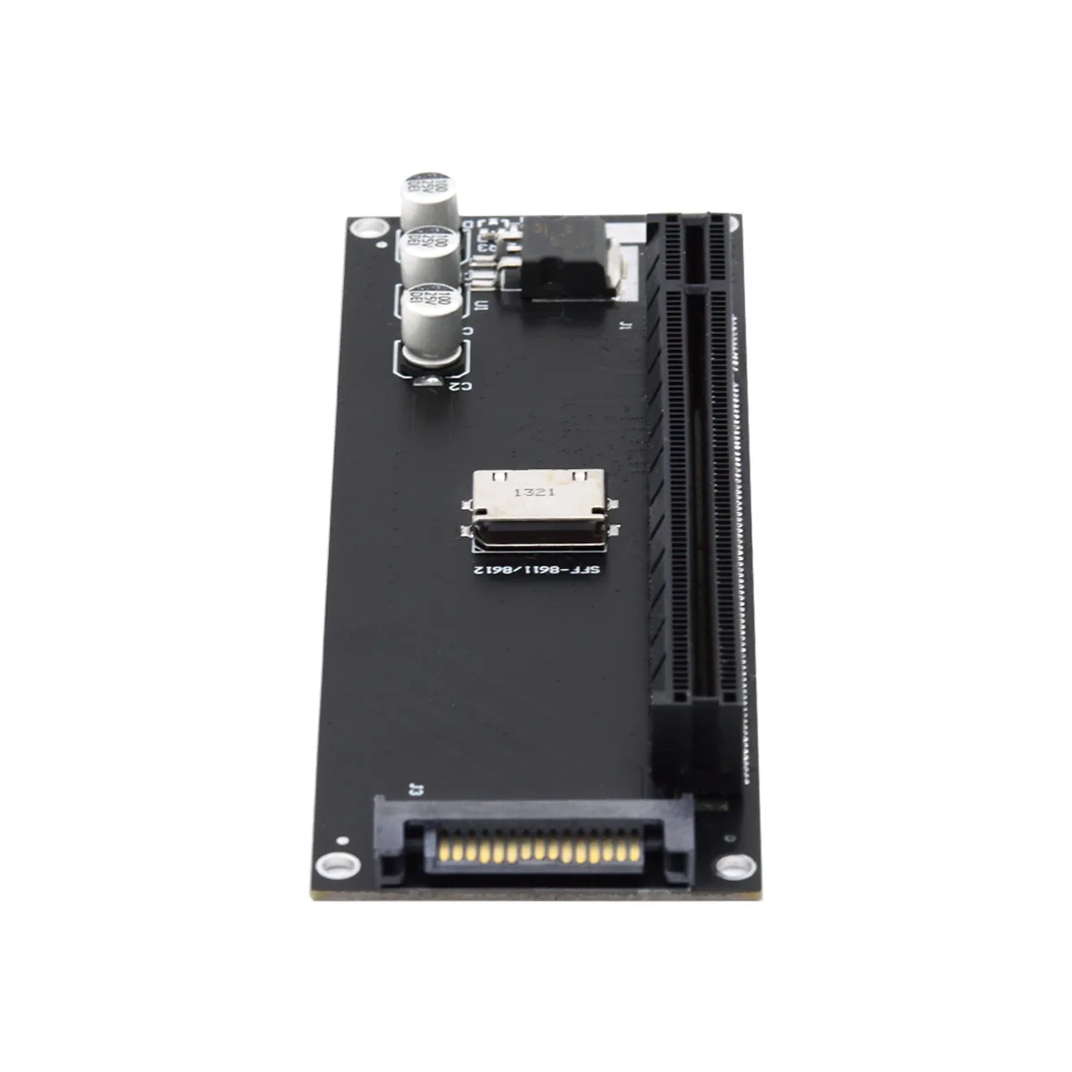 

With SATA Power Port SFF-8611 to PCI-Express Oculink SFF-8612 4X to PCI-E 16X Adapter for Mainboard Graphics Card