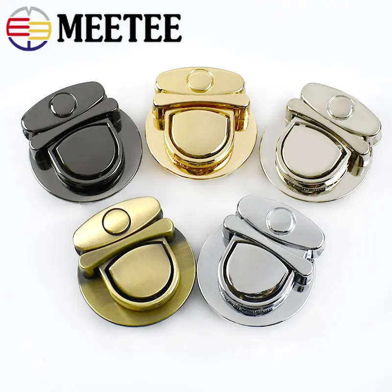 1/2Pcs 16-35mm Women Bag Lock Snap Buckle Metal Handbag Twist Turn Locks Closure Replacement Clasps DIY Hardware Accessories