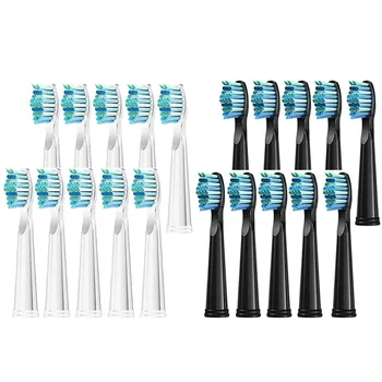 Replacement Toothbrush Heads for Seago SG-575/507B/508/551/958/908/909/917/610/659/719/910/548/2303 and Fairywill FW-507/508/515/551/917/959/D1/D3/D7/D8