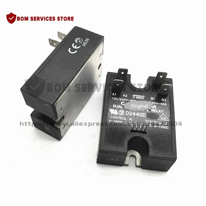 D2440D  NEW ORIGINAL SOLID STATED RELAY MODULE SSR 4-15VDC Input 280VAC 40A