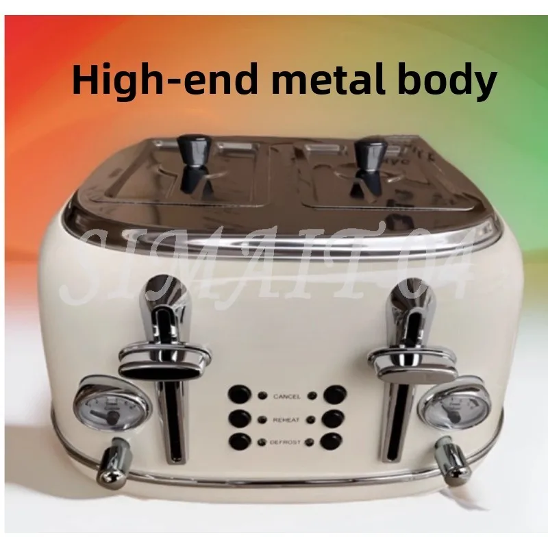 Four Slices Fully Automatic Toaster Spitter Driver's Home Commercial Toast Machine
