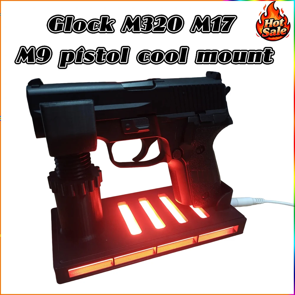 Universeller Pistolenständer mit Licht-Display-Halter für Revolver Glock Ar Rifle Cool Collection Launcher Storage Showcase Mount