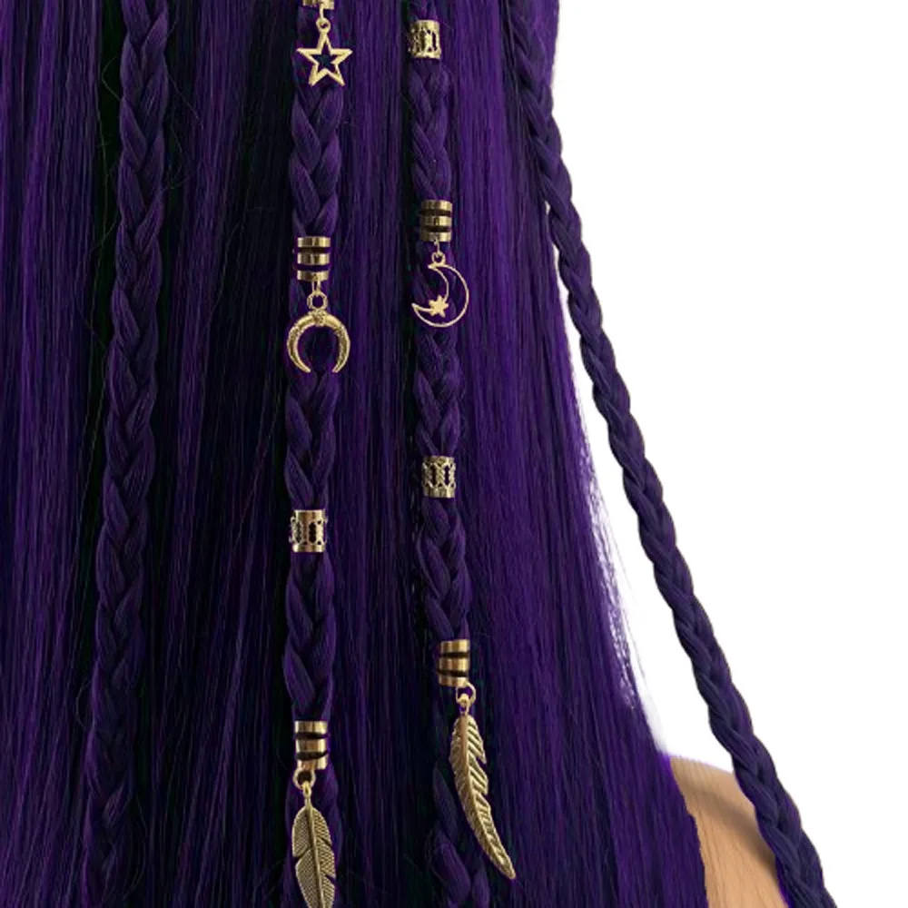 26pcs Dread Locks Hollow Out Hair Ring Metal Cuff Clips Hair Braiding Dreadlocks Beads Adjustable DIY Hair Braid Tubes Women