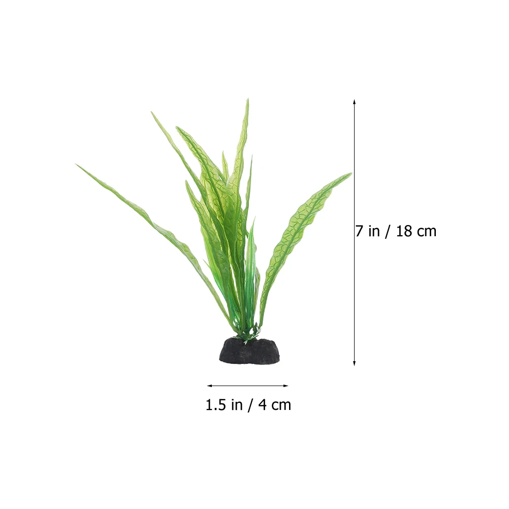 

6 Pcs Plants Aquatic Decoration Aquarium Water Grass Decorations Fish Tank Plastic Landscaping Accessories Lifelike Artificial