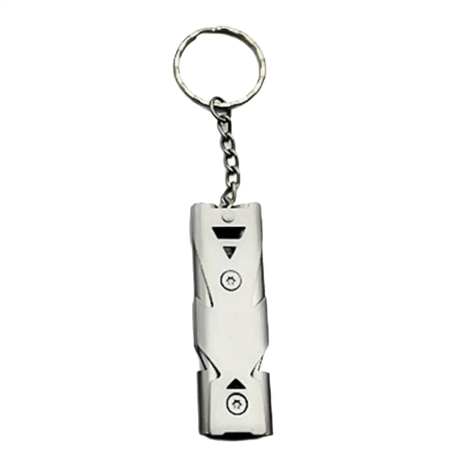 في الهواء الطلق SOS سلامة صافرة دائم المعادن المدمجة المفاتيح أدوات إنقاذ صوت عال لركوب القوارب حارس الحياة التخييم التنزه السفر #5