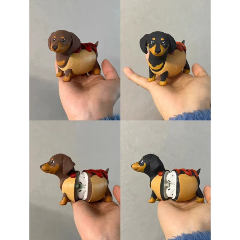 Dachshund Puppy Cute Earphone Case for Airpods Pro1 2 Custom 3D Print Pla Decoration Originality AirPods1/2/3 Earphone Case