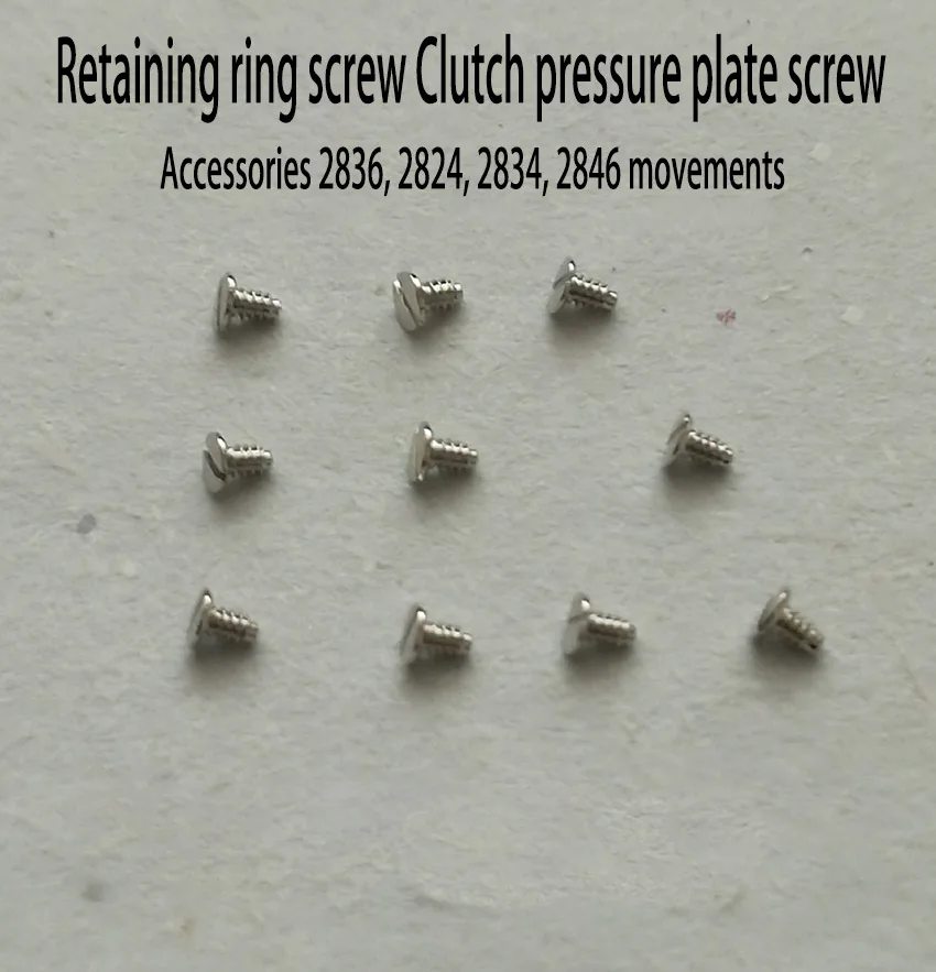 

Retaining ring screw clutch plate screw accessories 2836, 2824, 2834, 2846 movement