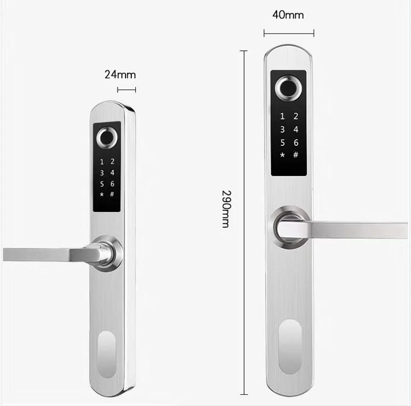 IP65 Waterproof High Security Anti Theft Automatic Rugged Fingerprint Tuya App Door Lock